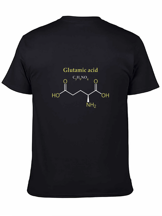 Glutamic Acid Molecule Graphic T-Shirt