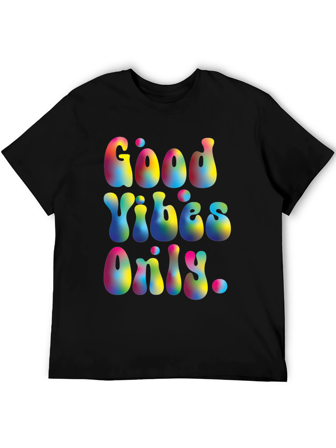 Good Vibes Only Graphic T-Shirt - Retro Style