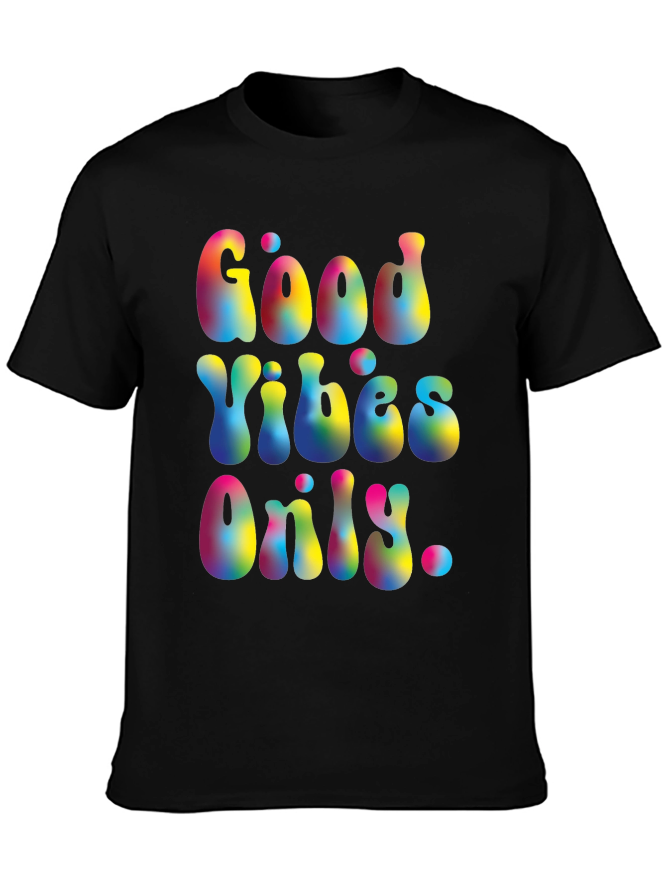 Good Vibes Only Graphic T-Shirt - Retro Style