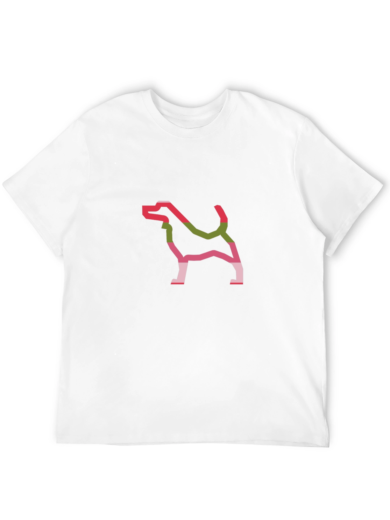 Dog Outline Graphic Tee - Black