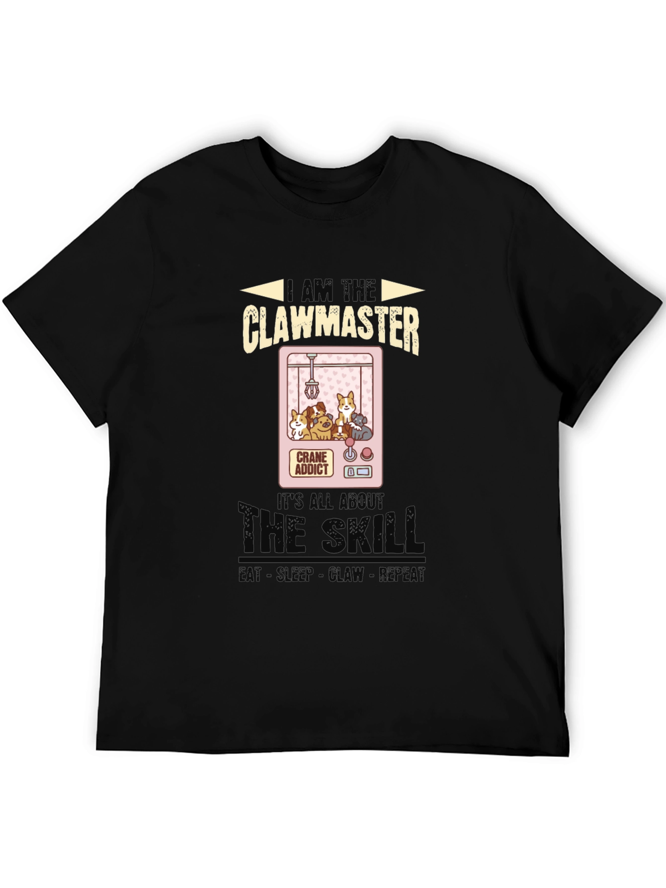 Clawmaster T-Shirt: Crane Game Addict Tee