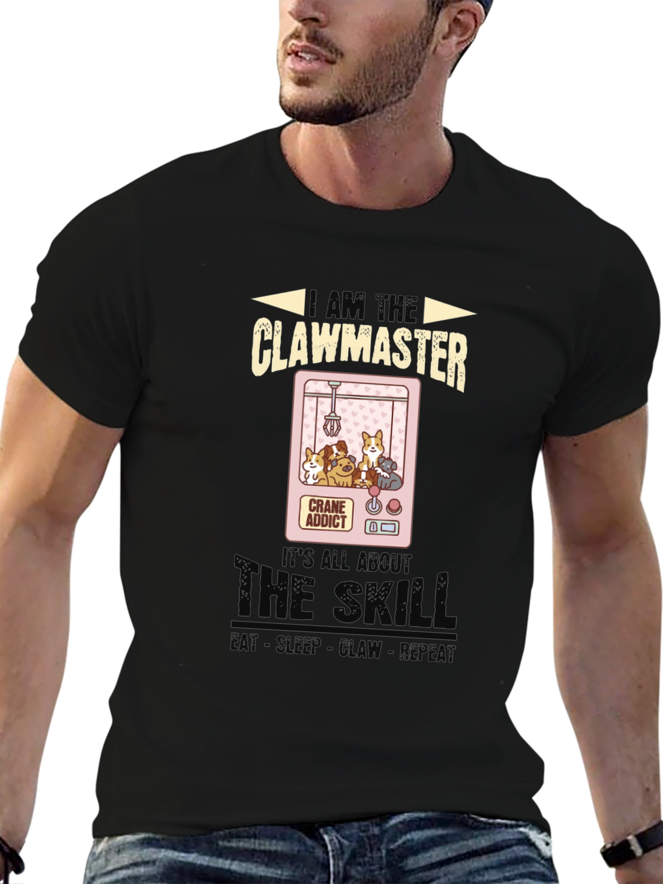 Clawmaster T-Shirt: Crane Game Addict Tee