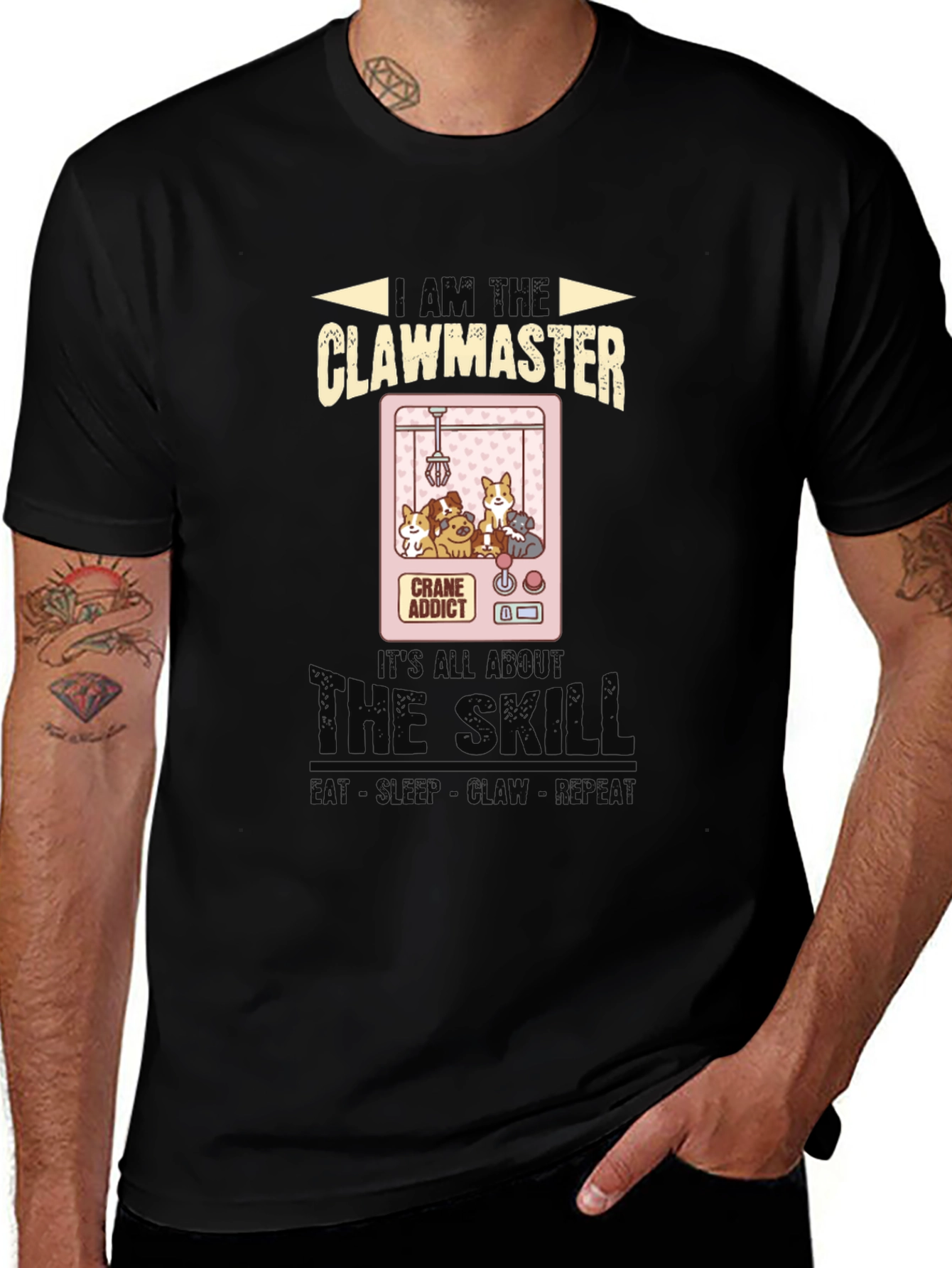 Clawmaster T-Shirt: Crane Game Addict Tee