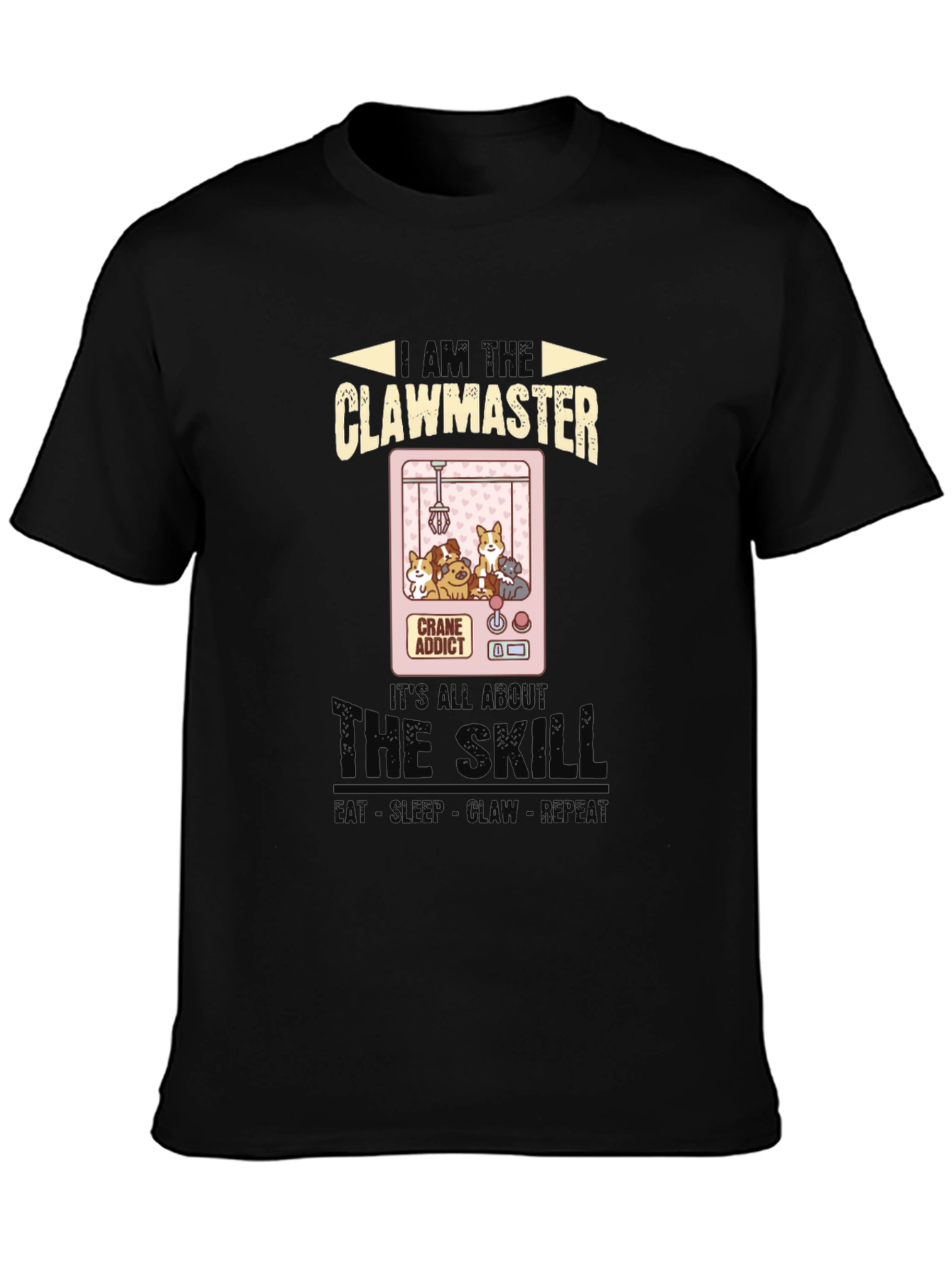 Clawmaster T-Shirt: Crane Game Addict Tee