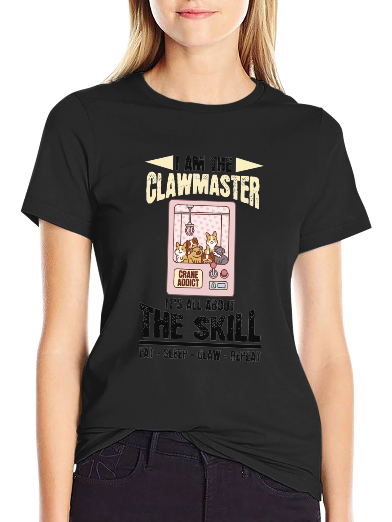 Clawmaster T-Shirt: Crane Game Addict Tee