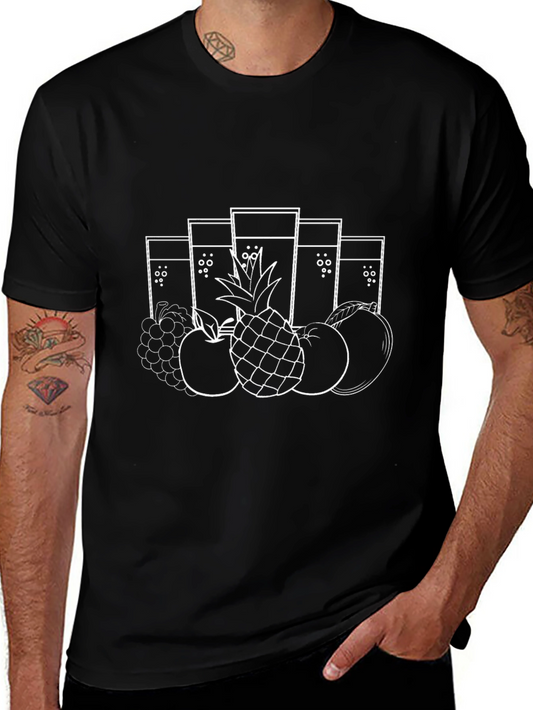 Fruit Juice Graphic Tee - Cool & Refreshing Design