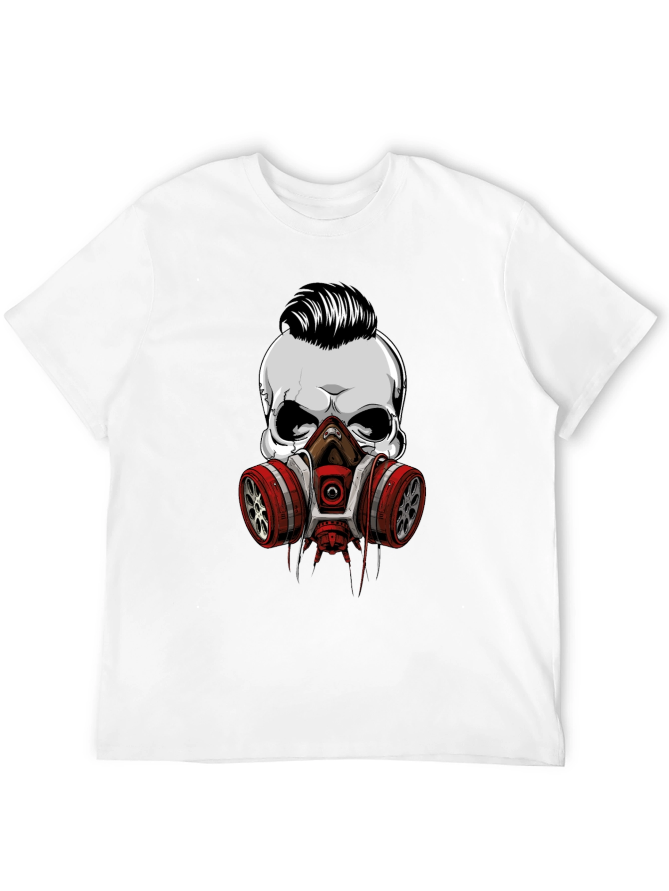 Skull Gas Mask Graphic T-Shirt - Edgy Style