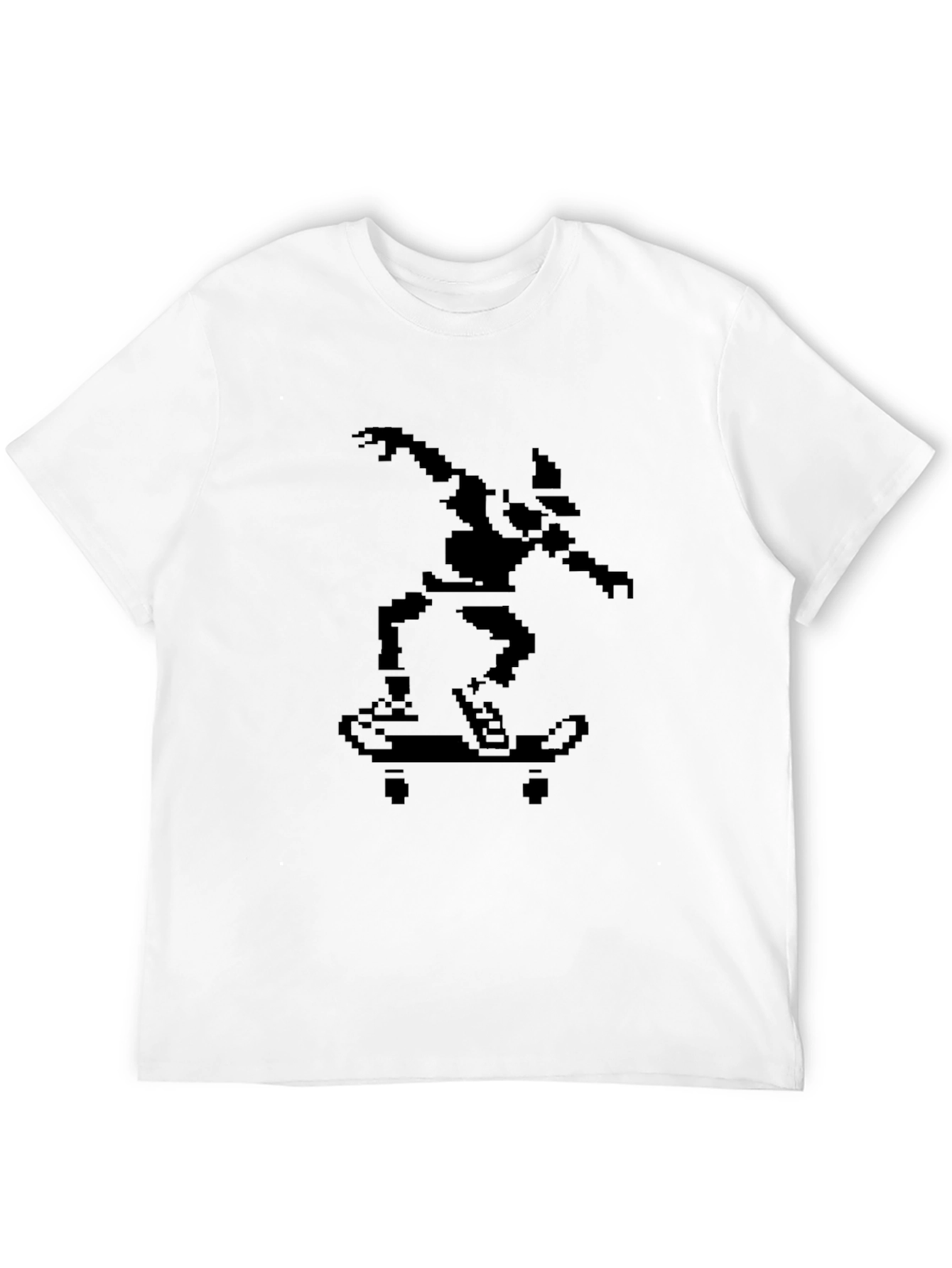 Pixel Skater Graphic Tee - Retro Style