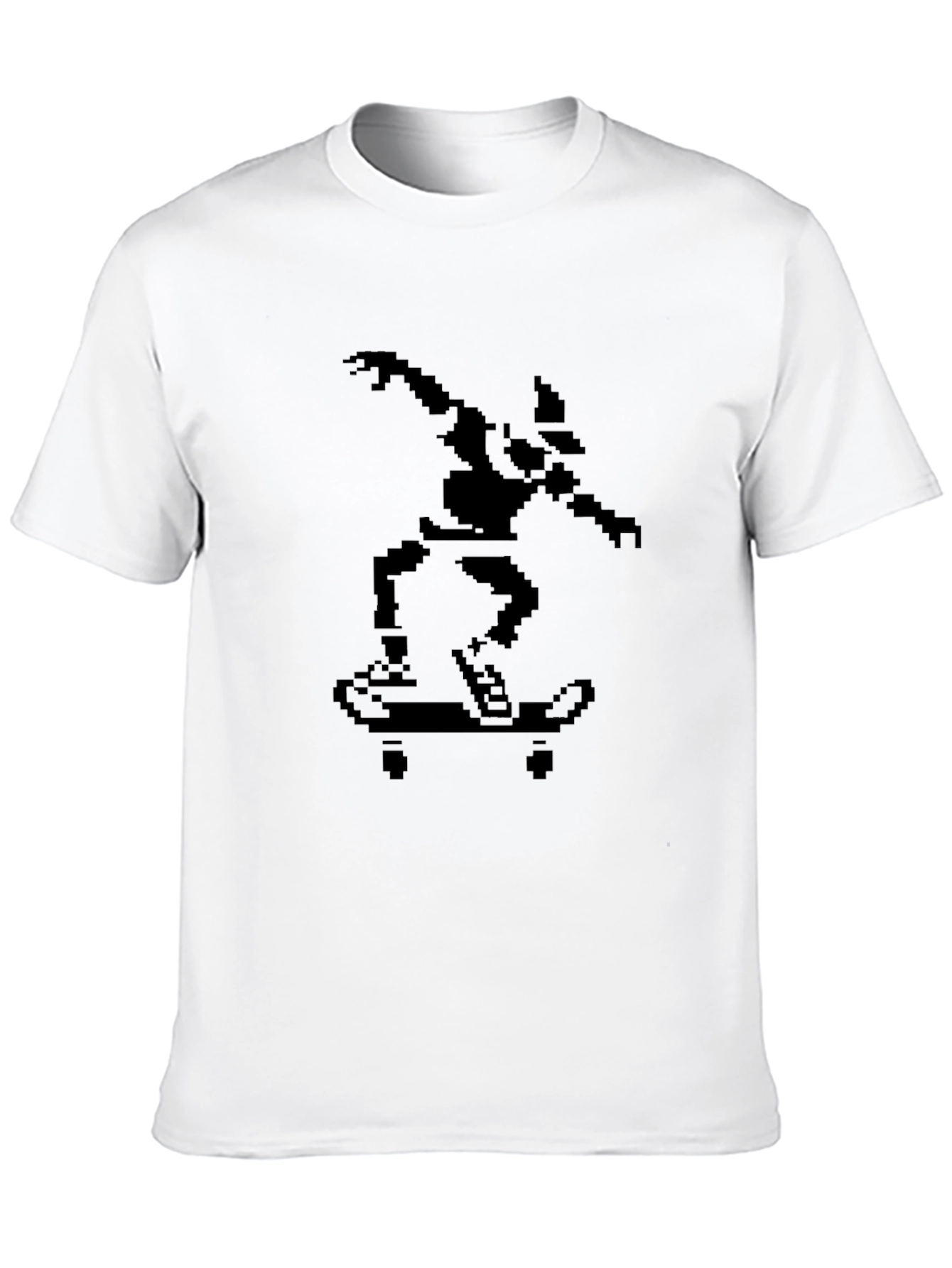 Pixel Skater Graphic Tee - Retro Style