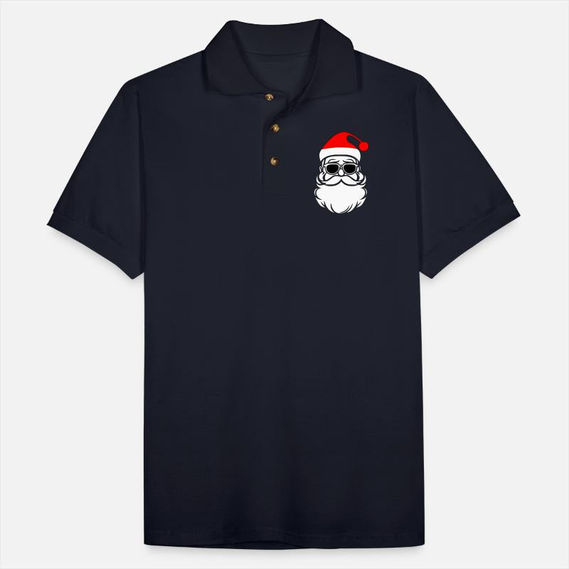 Santa With Sunglasses, Hipster Mustache Red Hat
