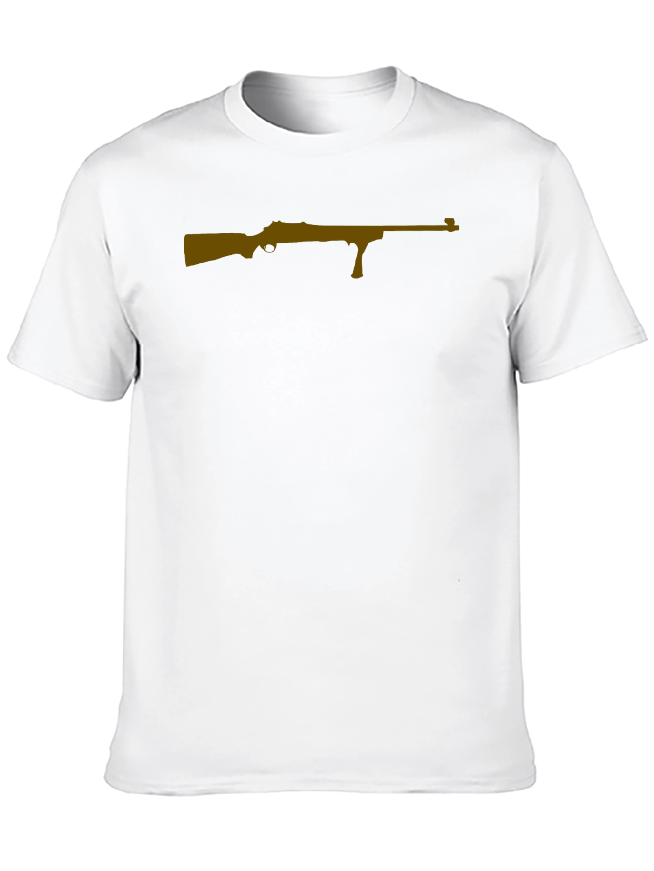 Gun Graphic Black T-Shirt for Men