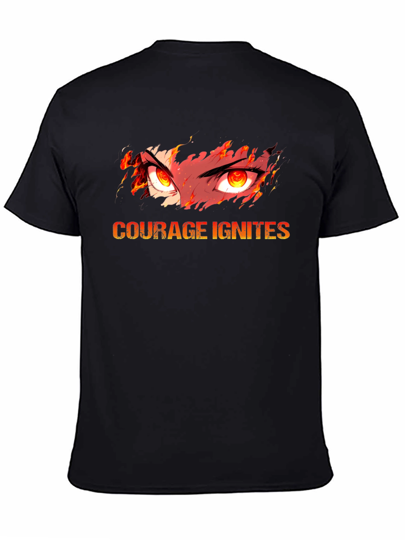Courage Ignites Graphic Black T-Shirt