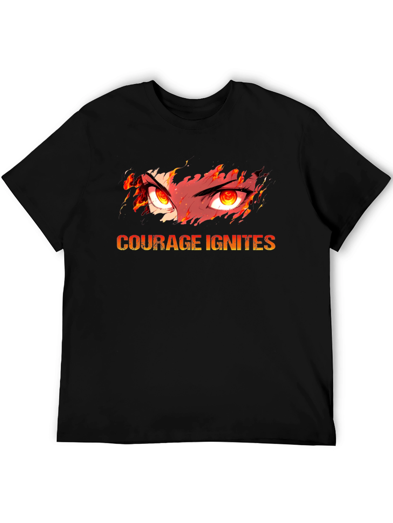 Courage Ignites Graphic Black T-Shirt