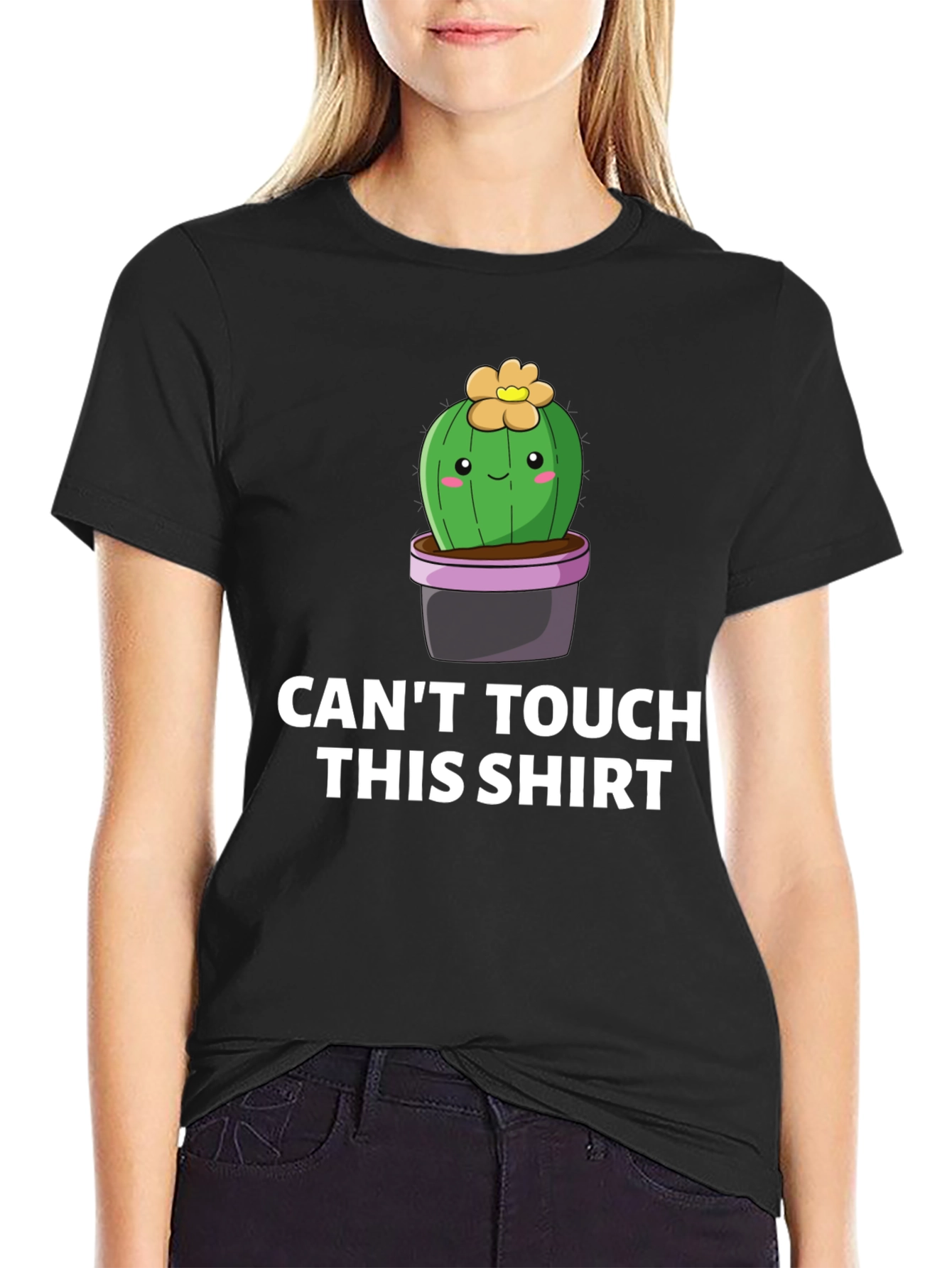 Cant Touch This Shirt - Cactus Graphic Tee