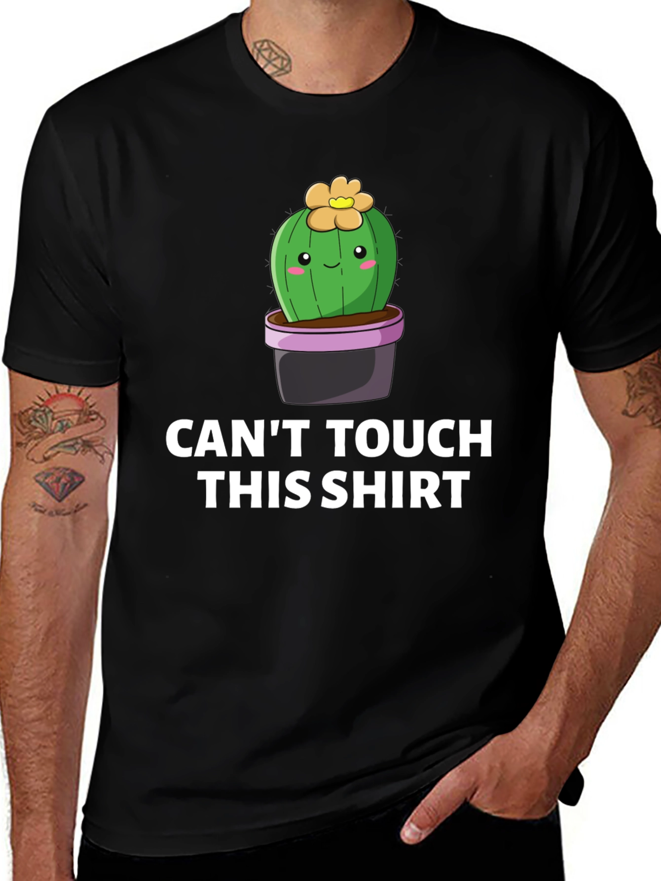Cant Touch This Shirt - Cactus Graphic Tee