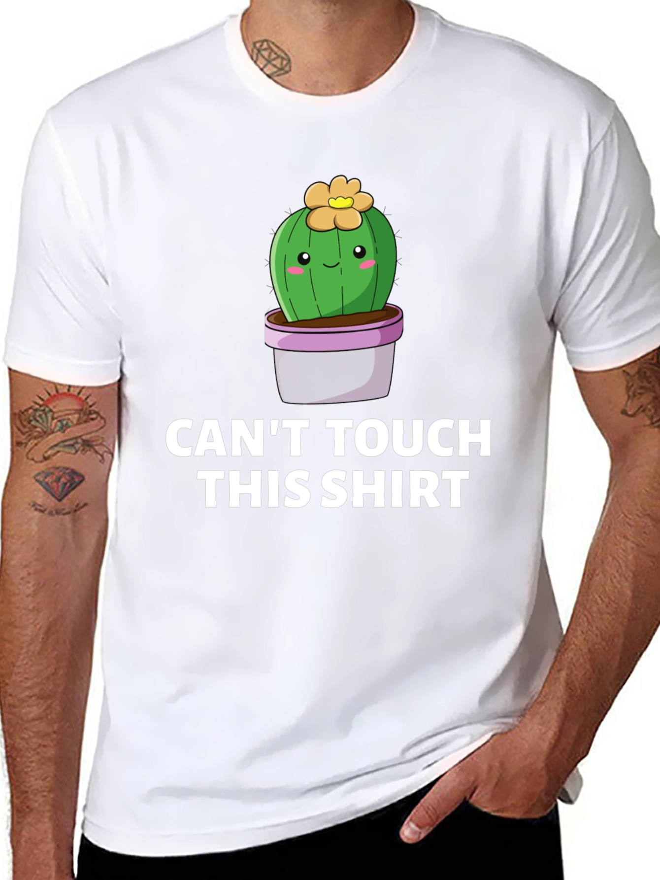 Cant Touch This Shirt - Cactus Graphic Tee