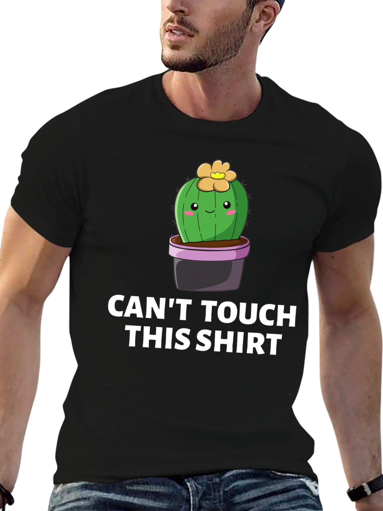 Cant Touch This Shirt - Cactus Graphic Tee