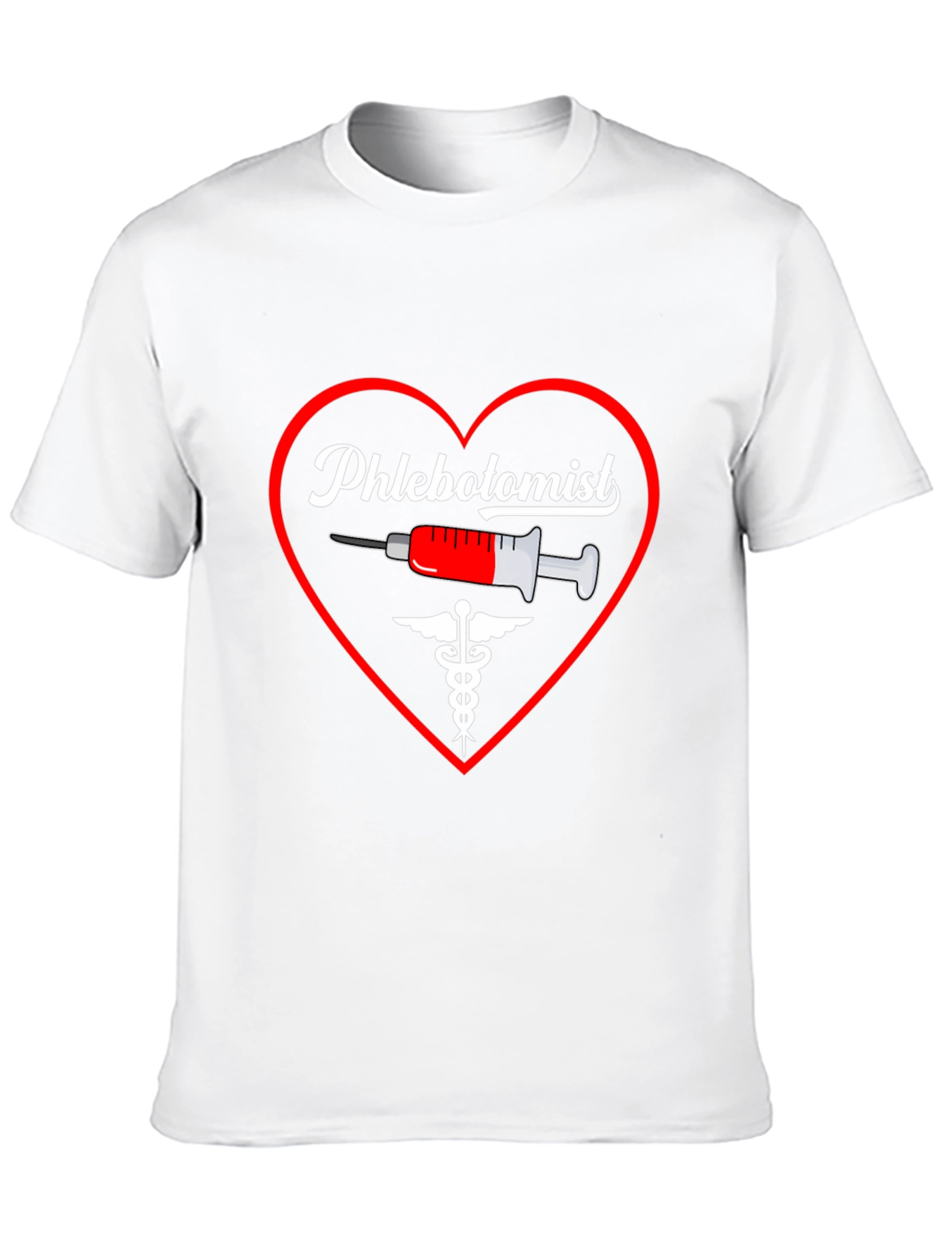 Phlebotomist Heart T-Shirt - Medical Professional Appreciation