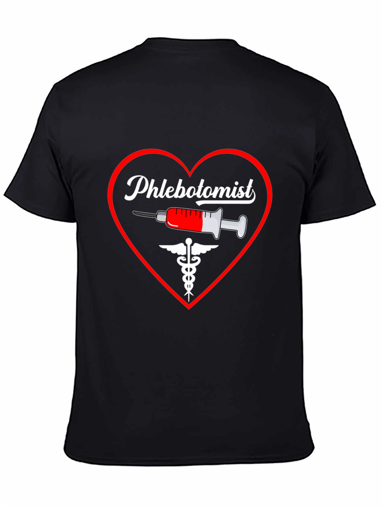 Phlebotomist Heart T-Shirt - Medical Professional Appreciation