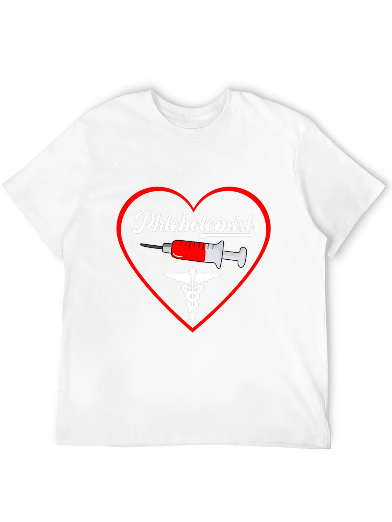 Phlebotomist Heart T-Shirt - Medical Professional Appreciation