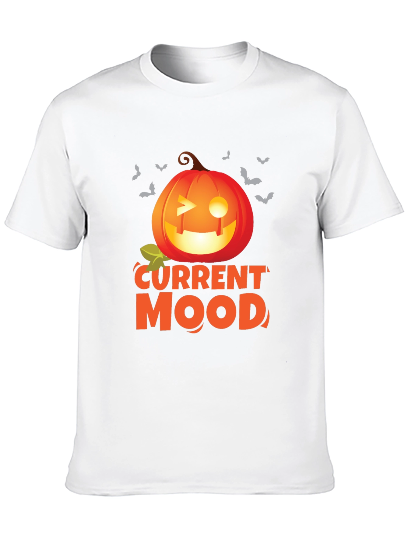 Current Mood Pumpkin Halloween Graphic T-Shirt