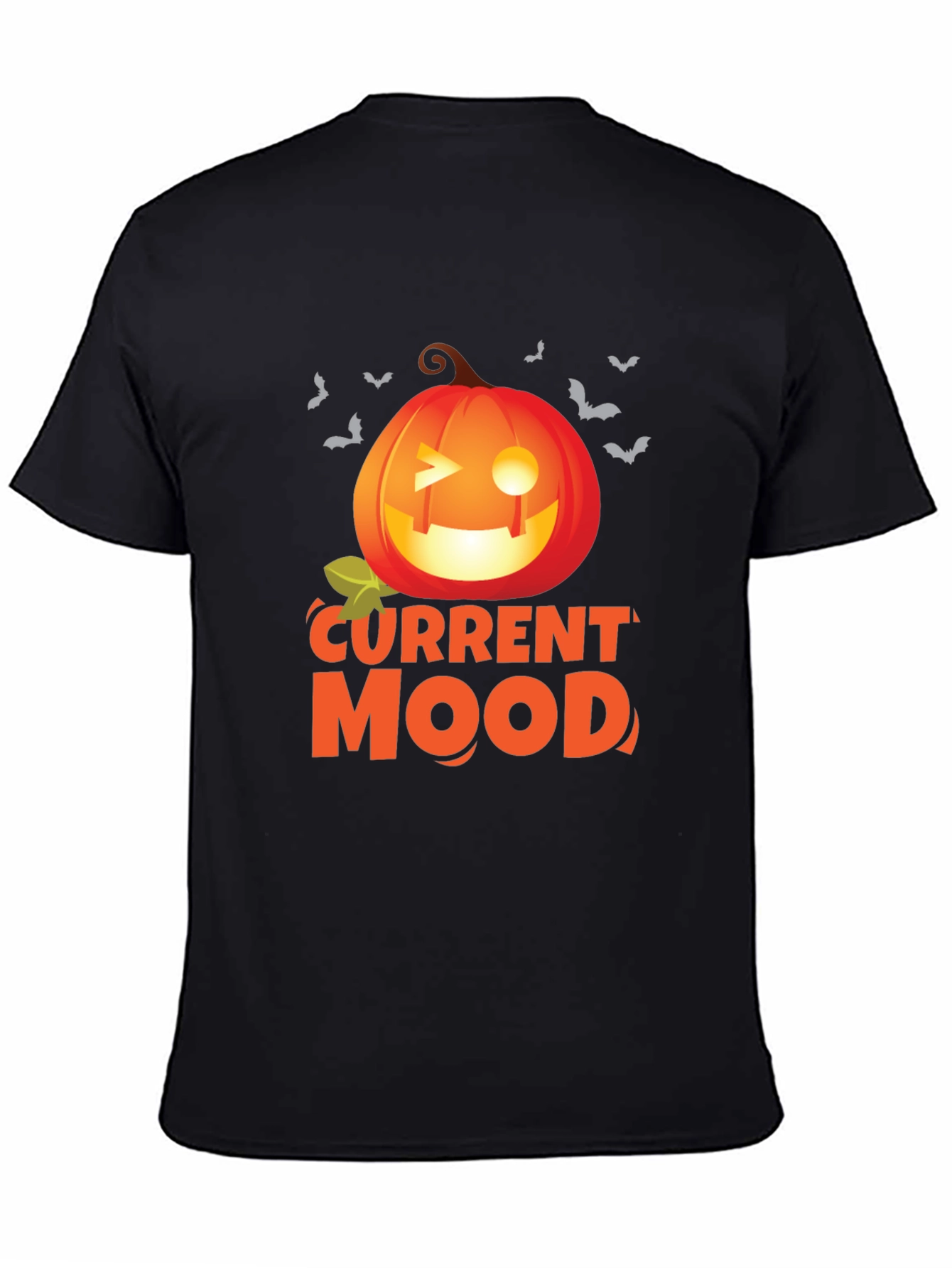 Current Mood Pumpkin Halloween Graphic T-Shirt