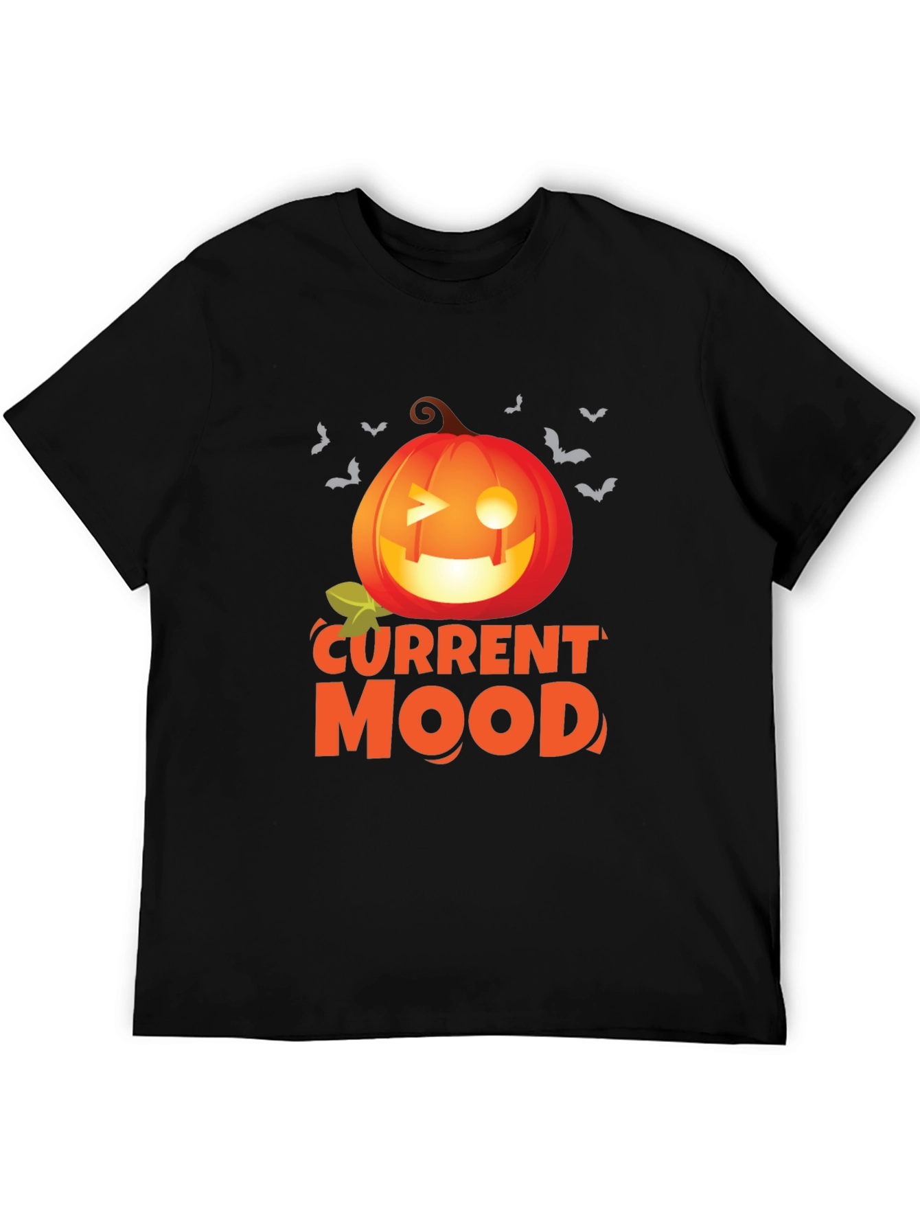 Current Mood Pumpkin Halloween Graphic T-Shirt