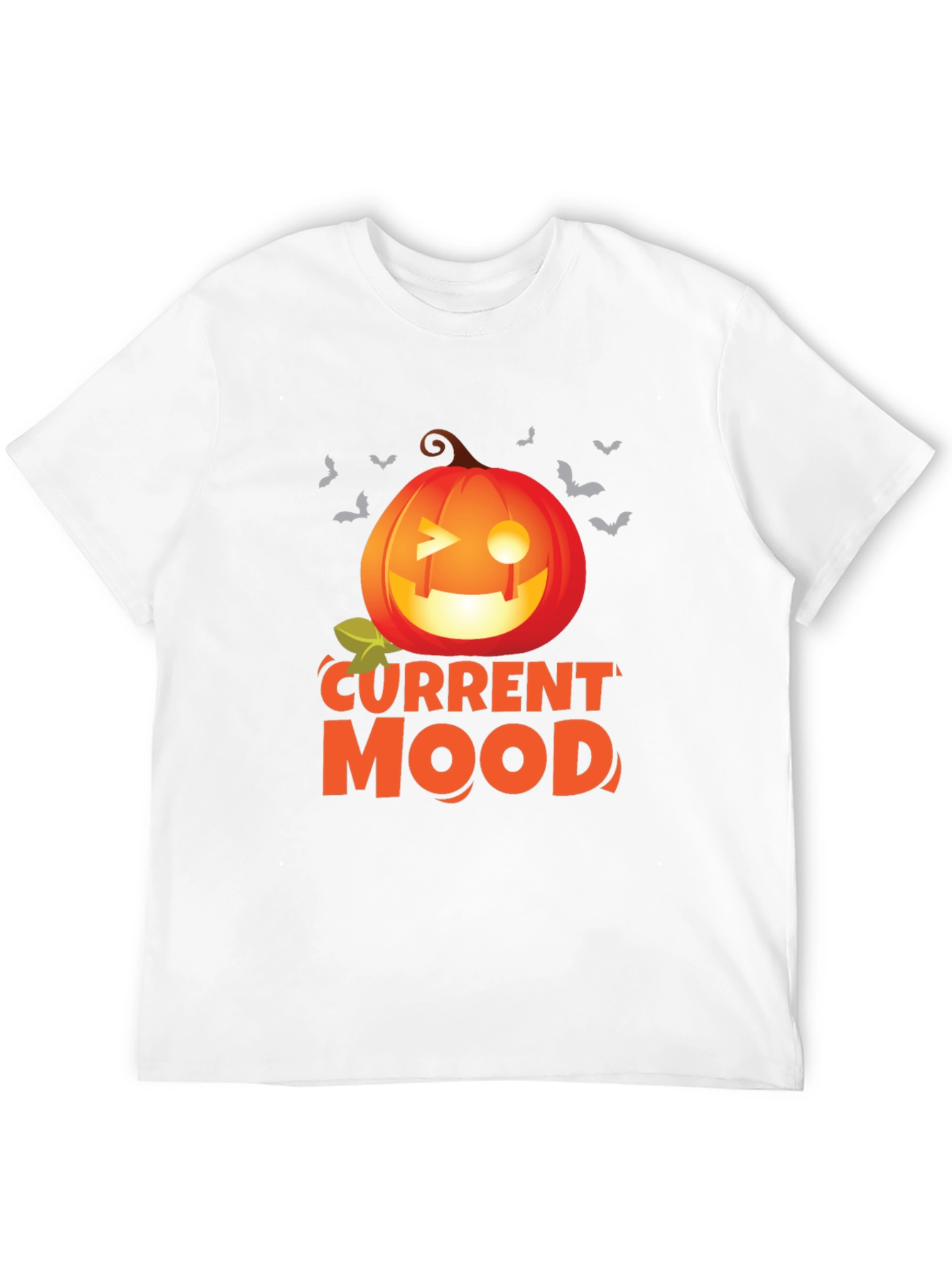 Current Mood Pumpkin Halloween Graphic T-Shirt