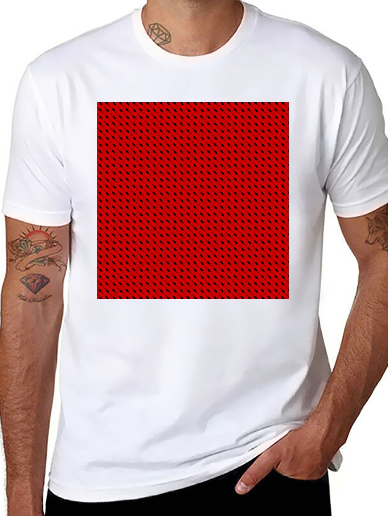Bold Patterned Tee - Modern Casual Style