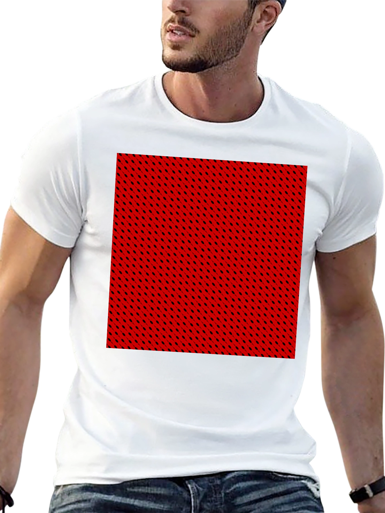 Bold Patterned Tee - Modern Casual Style