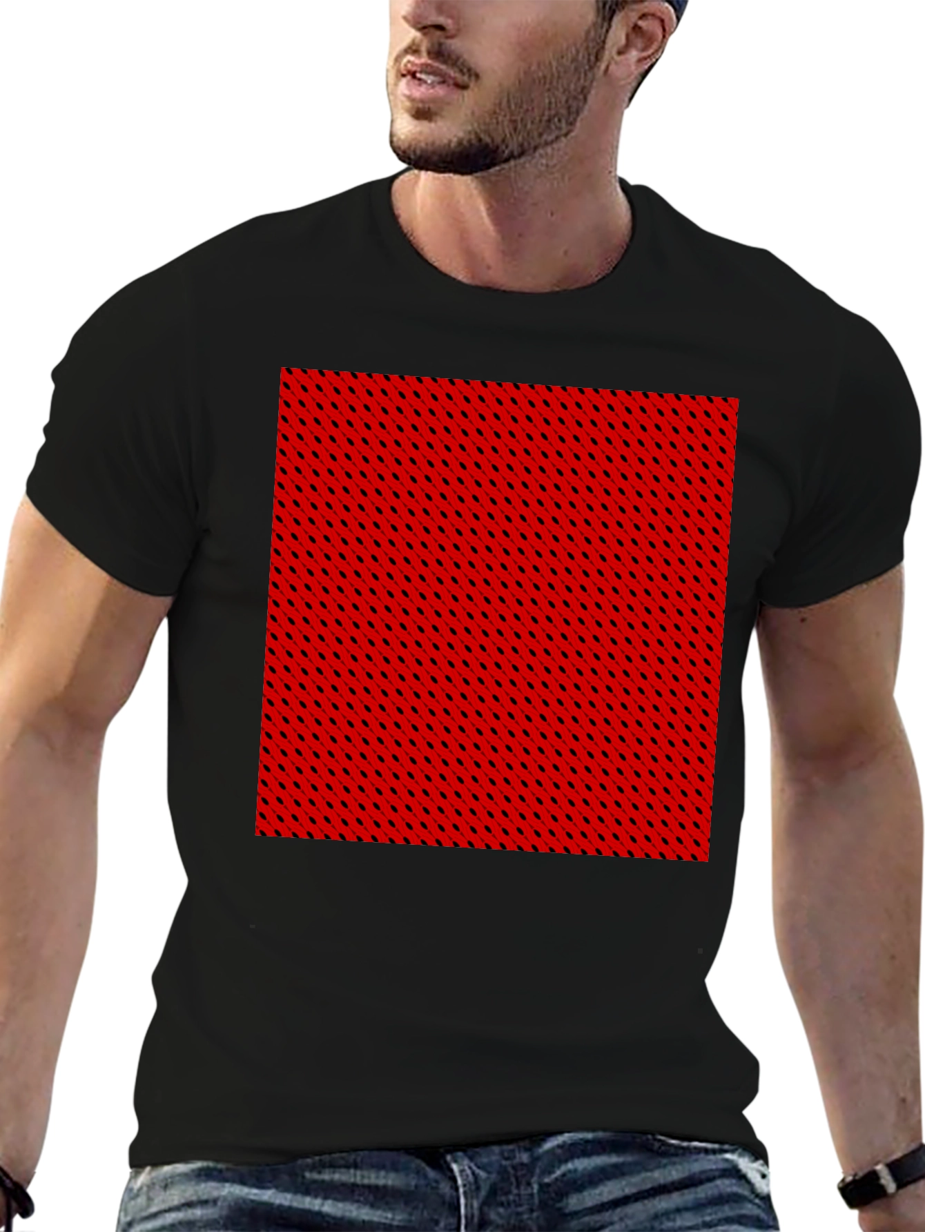 Bold Patterned Tee - Modern Casual Style