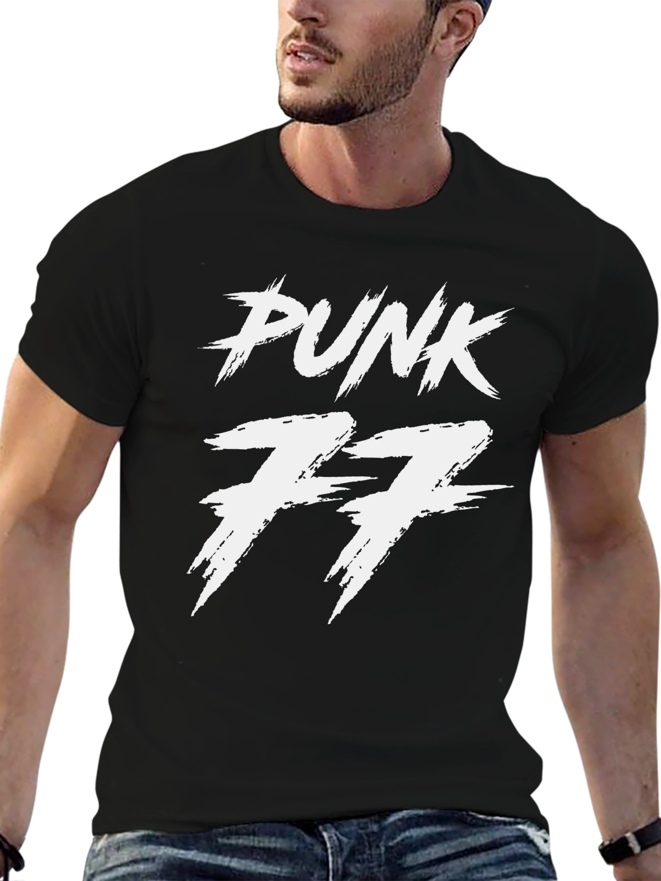 Punk 77 Black Graphic Tee