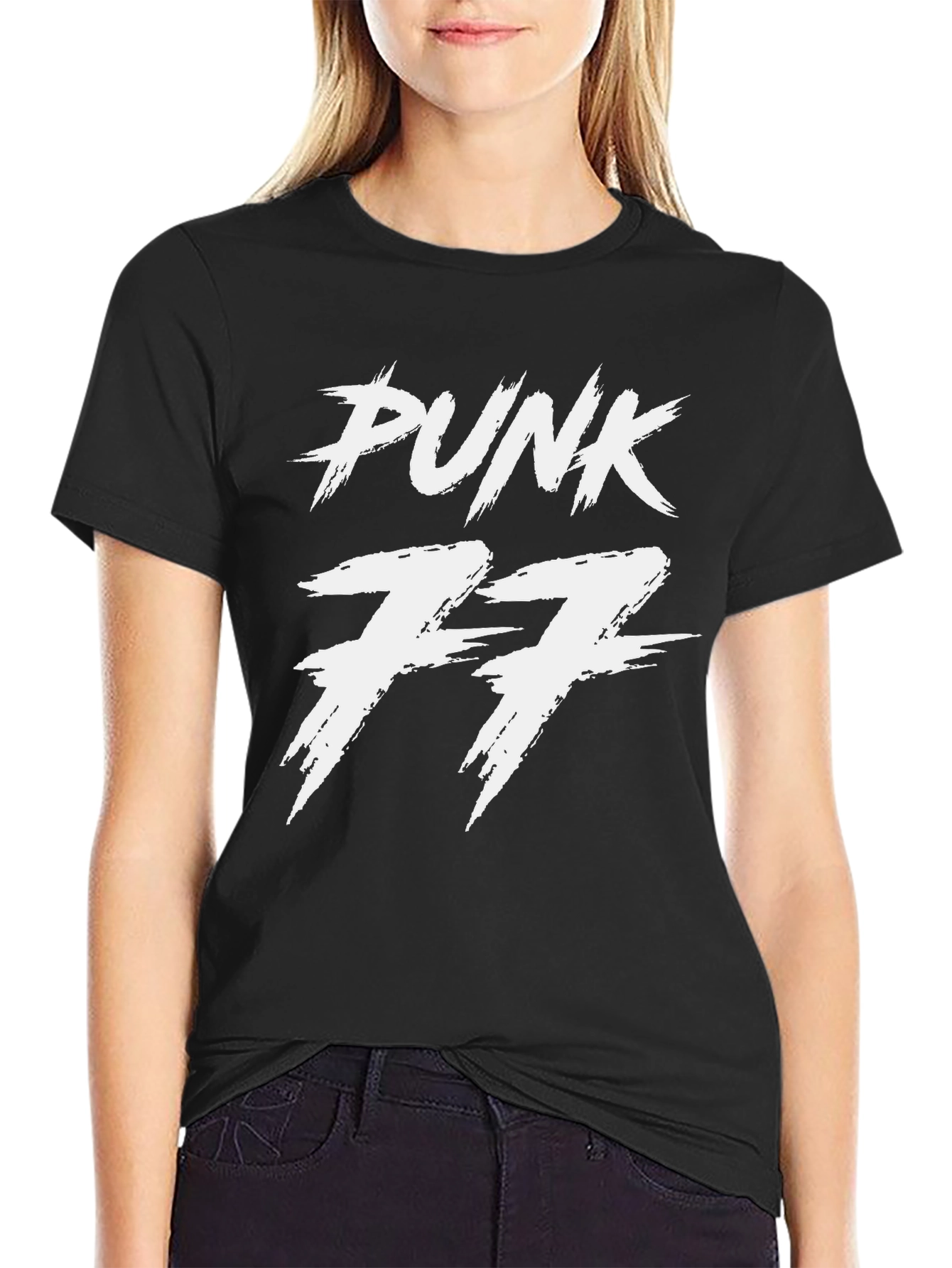Punk 77 Black Graphic Tee