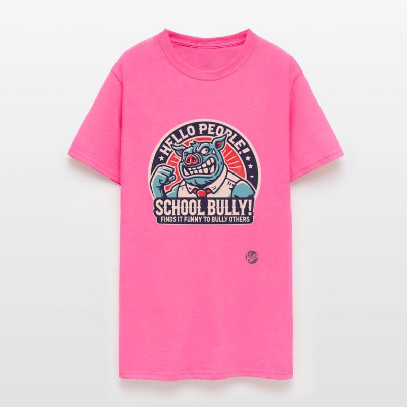 School Bully Pig – Satirical Hello People Design