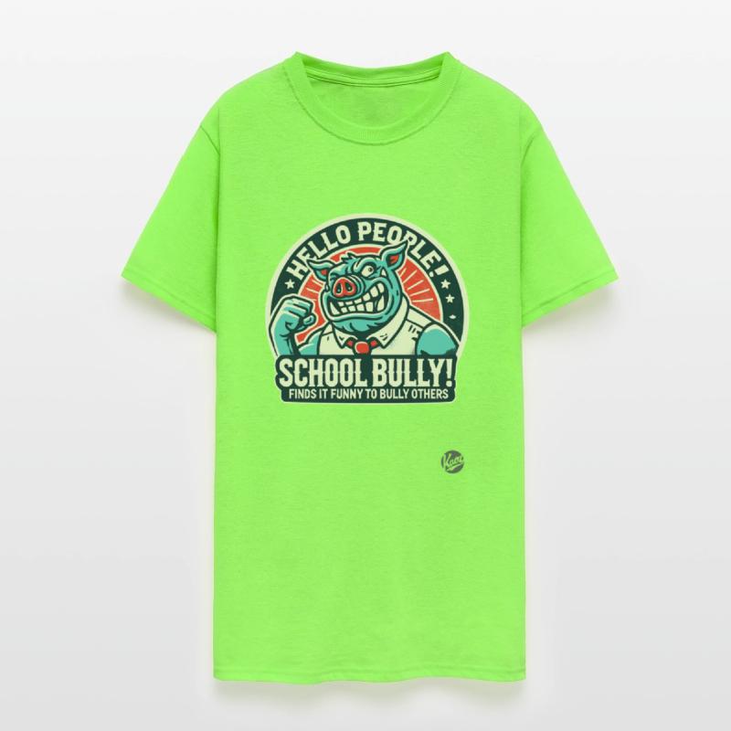 School Bully Pig – Satirical Hello People Design