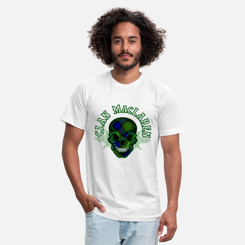 Scottish Clan MacLaren Tartan Celtic Skull