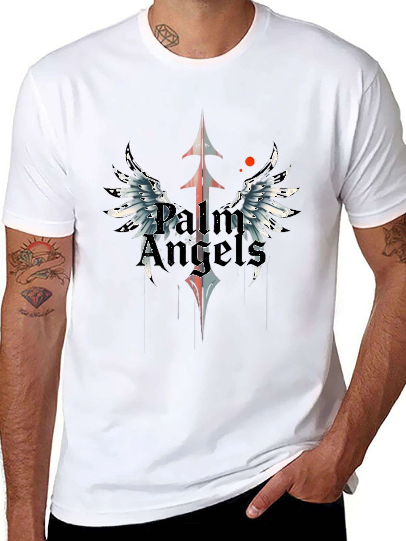 Palm Angels Graphic Tee - Black Cotton T-Shirt