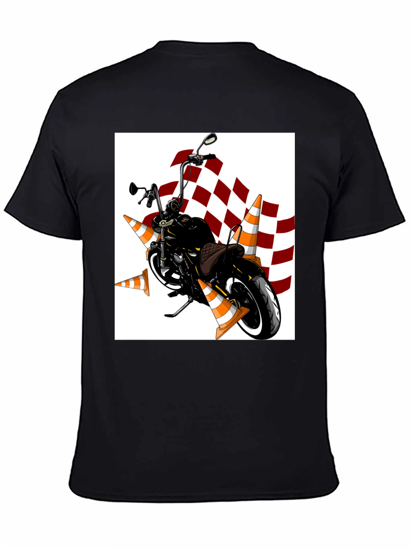 Motorcycle & Cones Graphic Tee