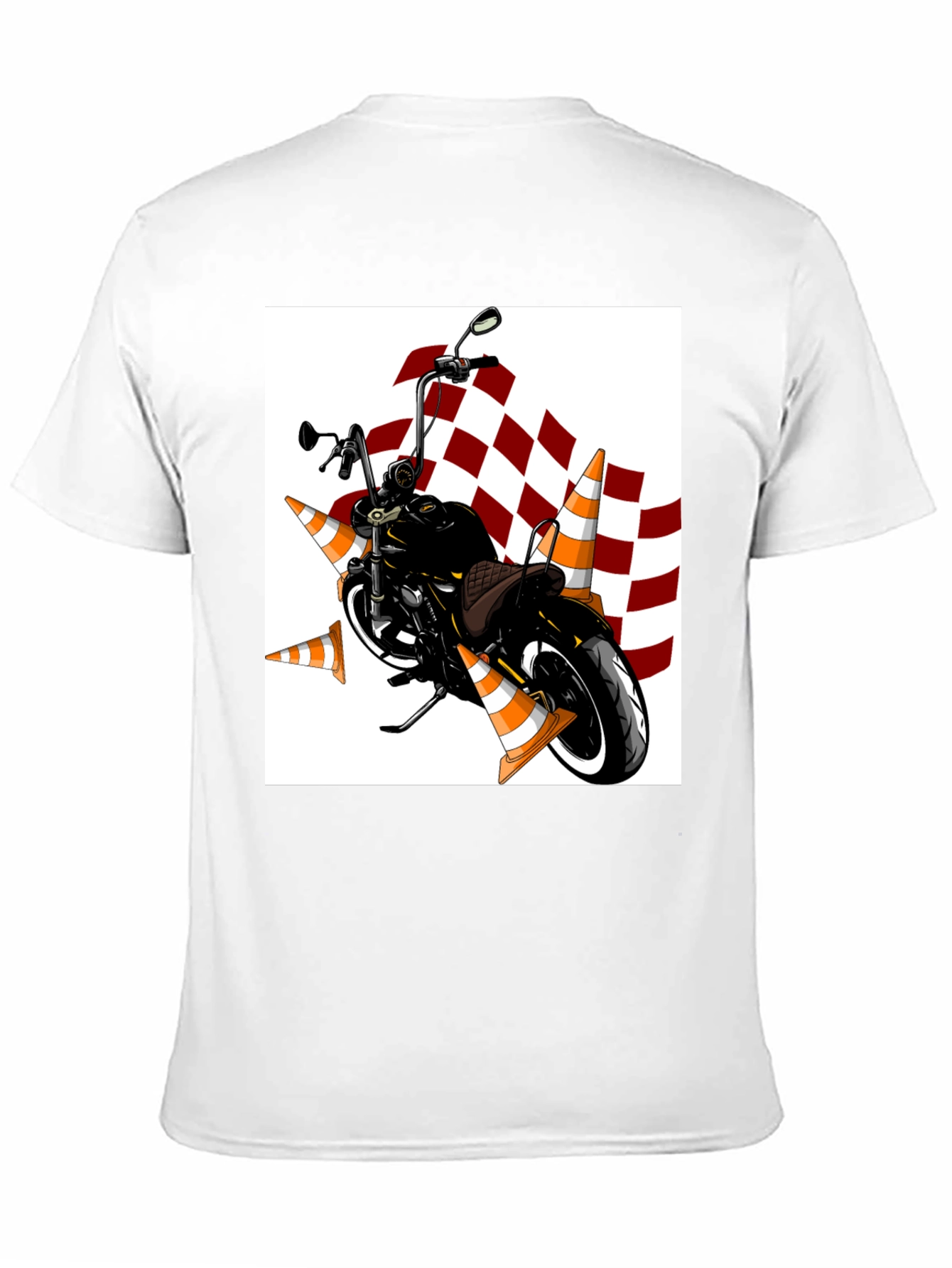 Motorcycle & Cones Graphic Tee