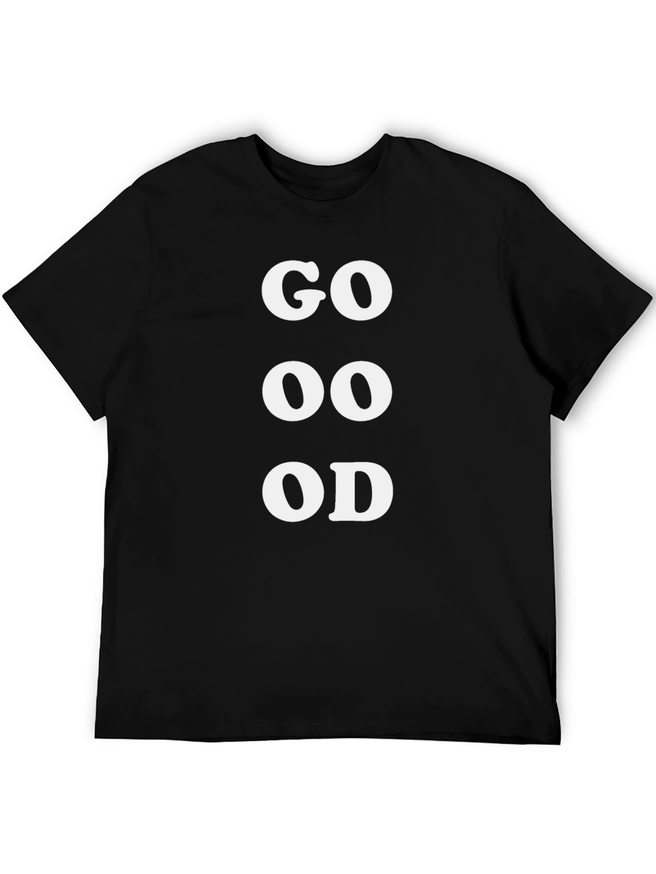 Funny GO OOD OD Black Graphic Tee