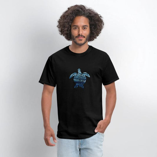Sea Turtle in Blue Waves
