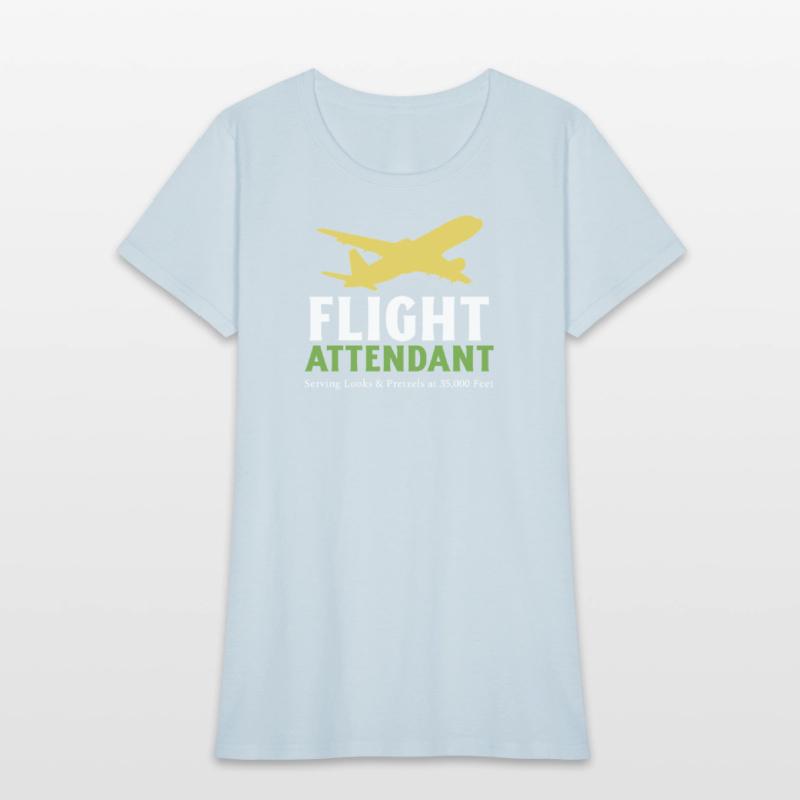 Serving Looks and Snacks Flight Attendant