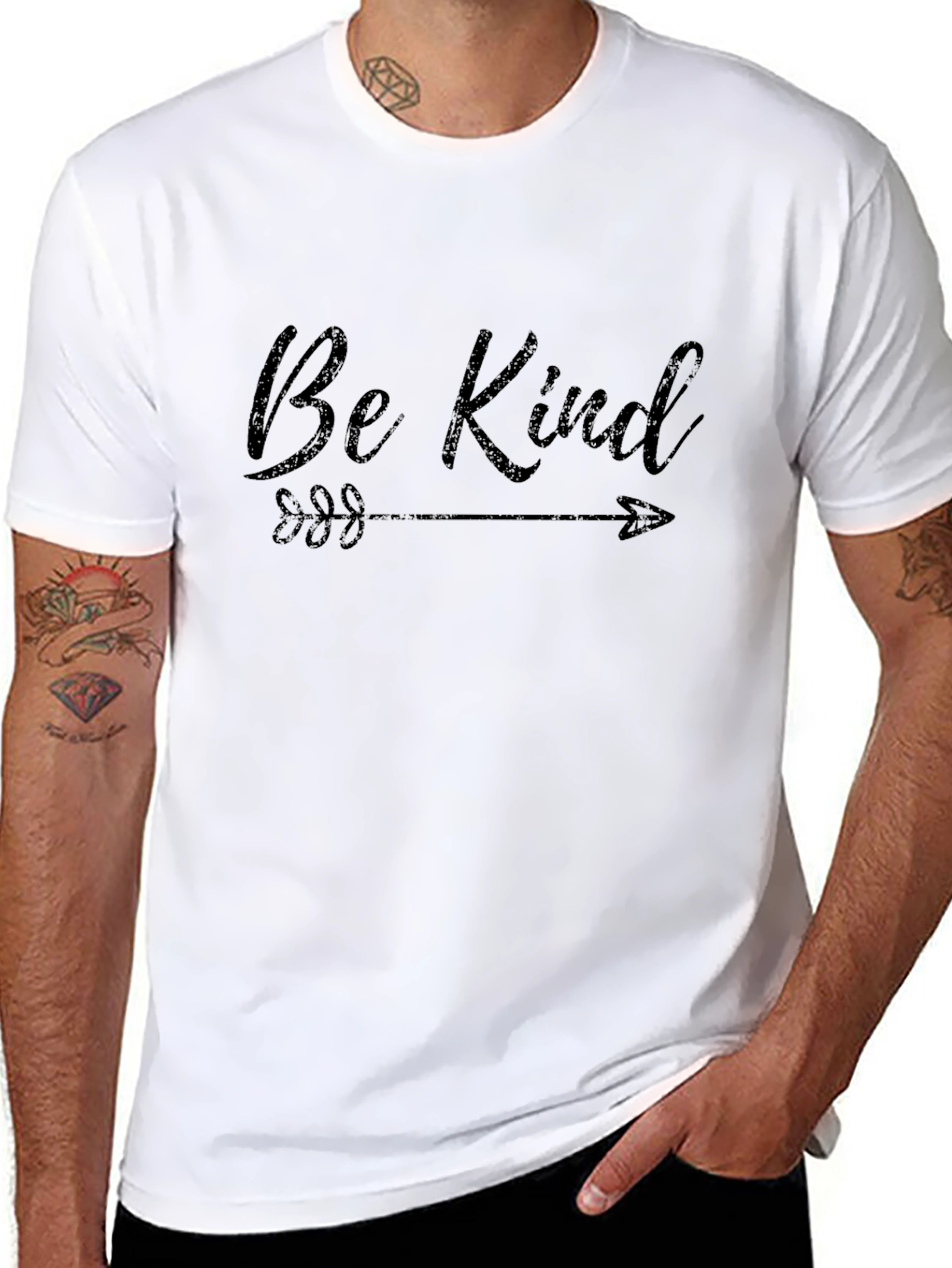 Be Kind Arrow Graphic Tee - Unisex Black Shirt