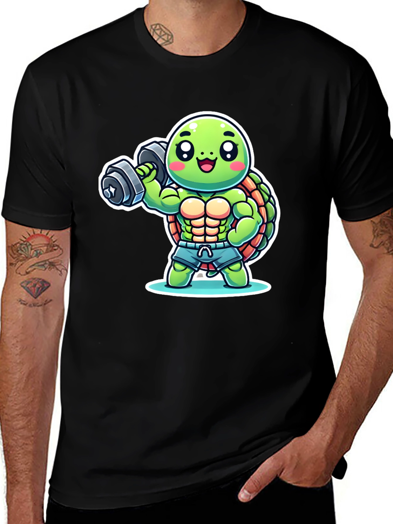 Turtle Gym Black T-Shirt
