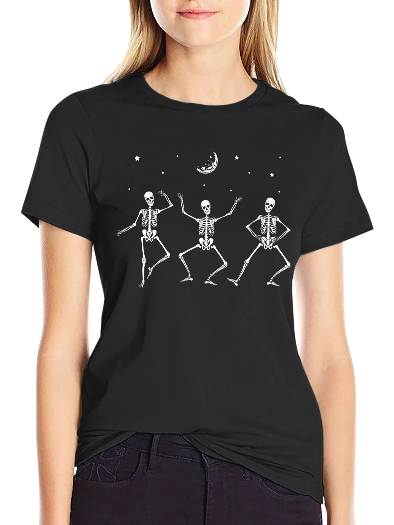 Dancing Skeletons Black T-Shirt