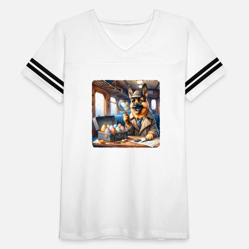 Shepherd Detective Solving Mystery Train