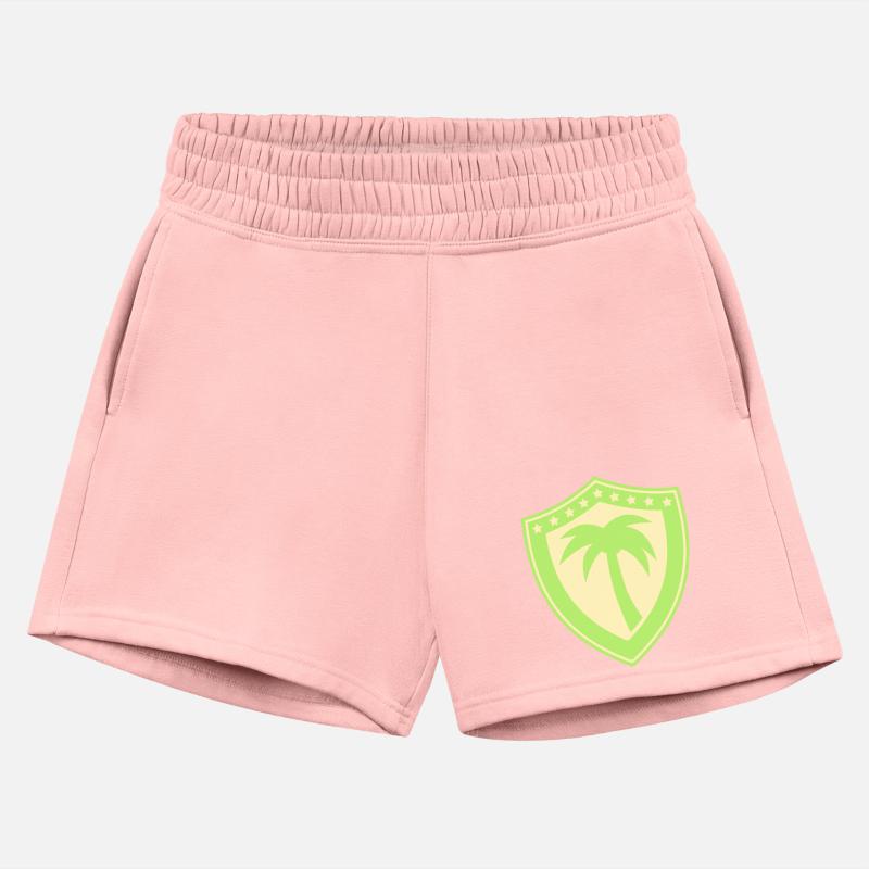 Shield Palm Tree Island Stars Beach Emblem Coat