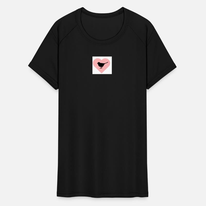 Silhouette Bird Heart Design