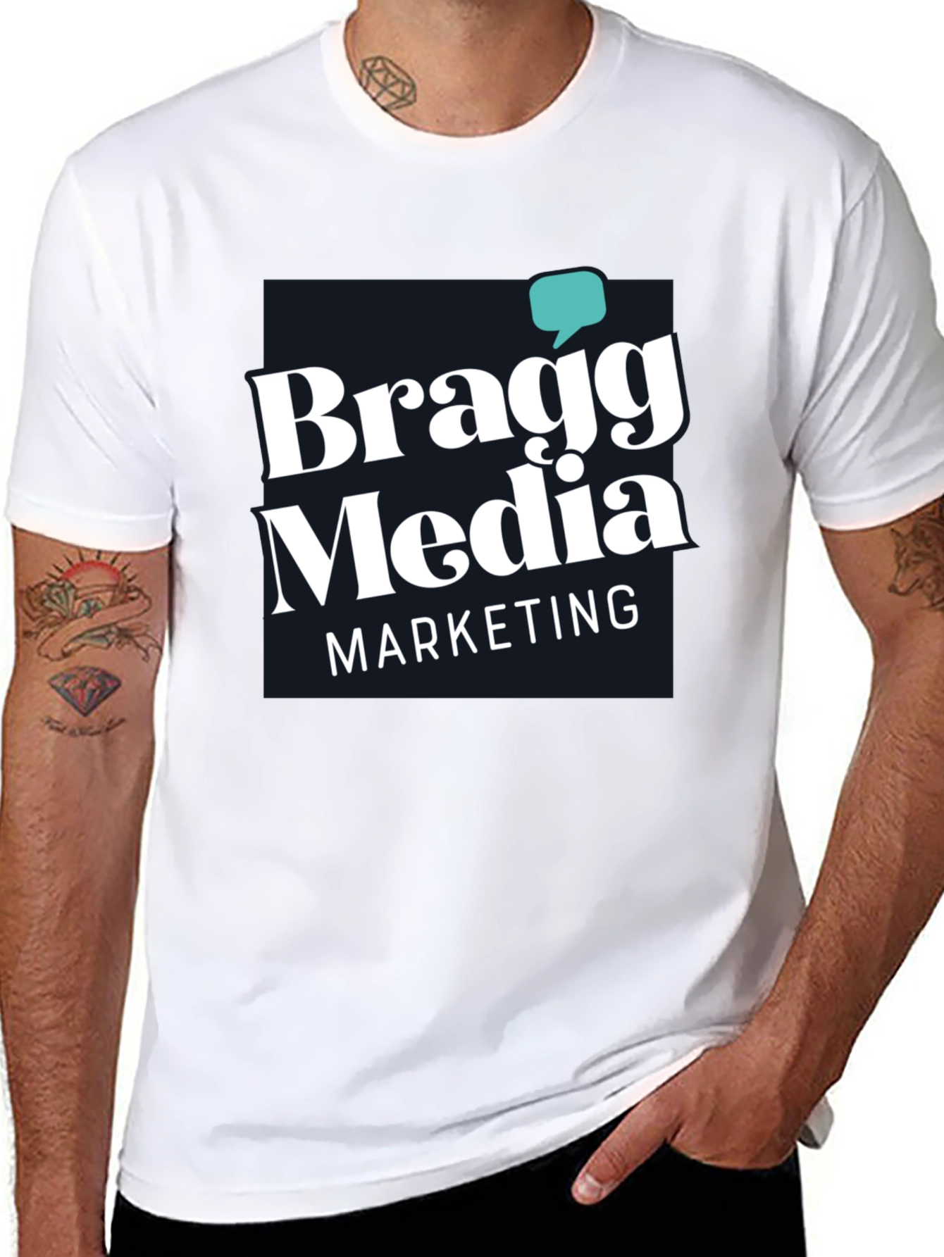 Bragg Media Marketing Black Tee