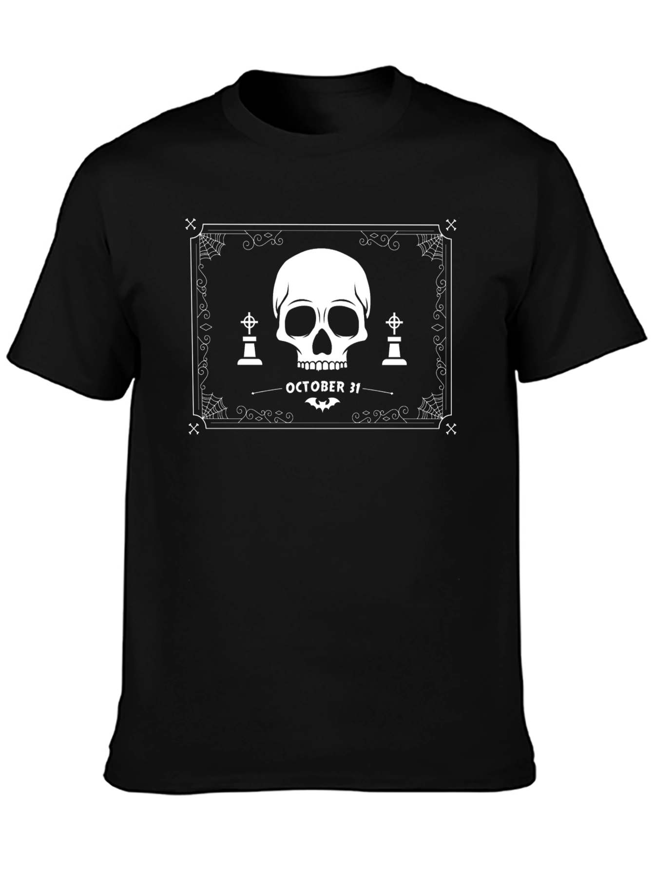 Halloween Skull Graphic T-Shirt - October 31 Tee